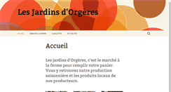 Desktop Screenshot of jardins-orgeres.com