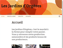 Tablet Screenshot of jardins-orgeres.com